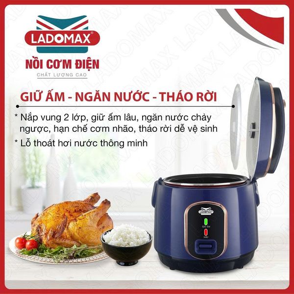 Nồi cơm điện lòng niêu 1.8L Ladomax HA-7518