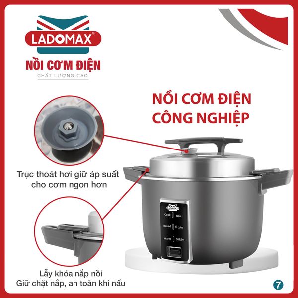 Nồi cơm điện công nghiệp 4.2L Ladomax HA-7342