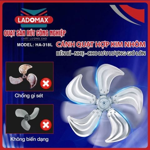 Quạt sàn rút công nghiệp HA-318L