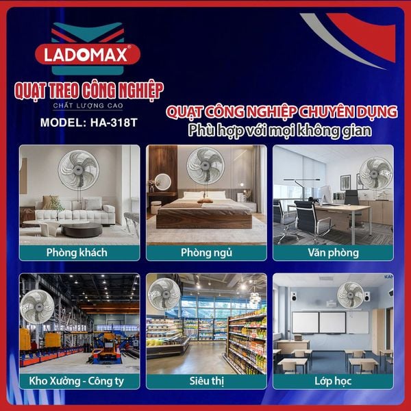 Quạt treo công nghiệp HA-318T