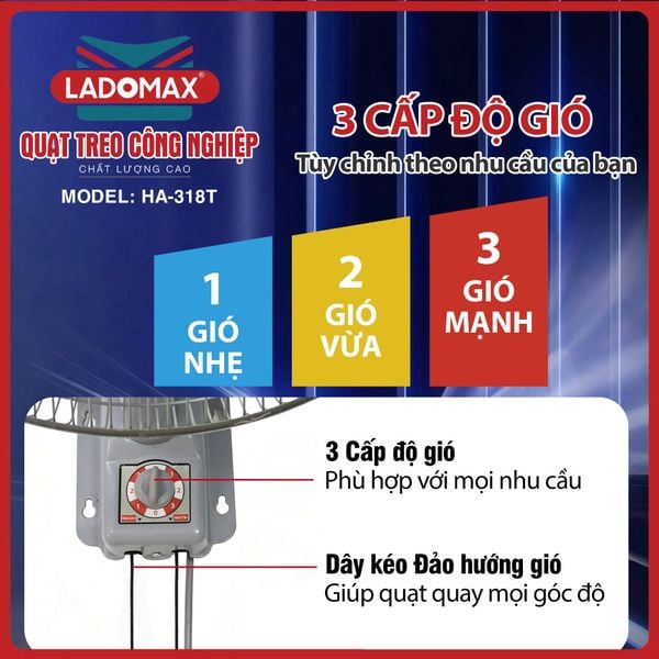 Quạt treo công nghiệp HA-318T