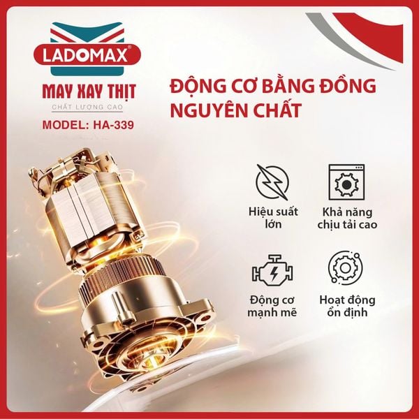 Máy xay thịt đa năng LADOMAX HA-339
