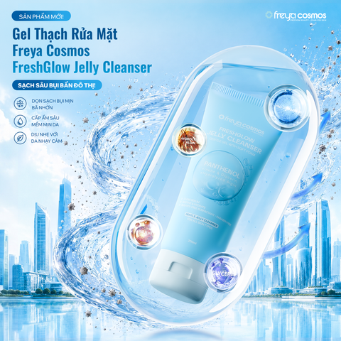  Sữa Rửa Mặt Freya Cosmos Freshglow Jelly Cleanser 