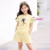 Bộ Bé Gái Tay Ngắn Quần Đùi Hoa Tử Đằng (20-57kg)