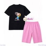  Bộ Bé Gái Tay Ngắn Quần Lửng Bé Và Hoa M2(20-55kg) 