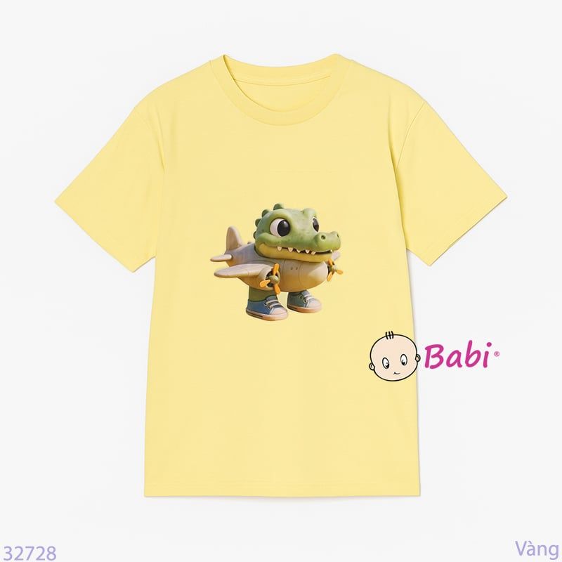  Áo Thun Tay Ngắn Hình Cá Sấu Cho Mẹ Và Bé (26kg - 70kg) 