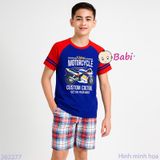  Bộ Tay Ngắn Raplang Quần Lửng In Hình Moto (30-47kg) 