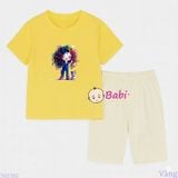  Bộ Bé Gái Tay Ngắn Quần Lửng Bé Tóc Màu M2(20-55kg) 