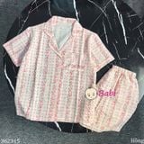  Bộ Pijama Tay Ngắn Quần Đùi Hoa M7 (25-58kg) 