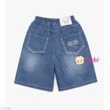  Quần Short Jeans Bé Gái Túi Thêu Nơ Hồng M9 (26-45kg) 