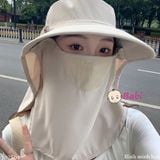  MŨ CHỐNG NẮNG KÈM KHẨU TRANG 
