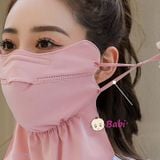  Khẩu Trang Chống Nắng Che Cổ Nữ Vải Thun Thoáng Mát 