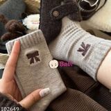  Set 8 Đôi Tất In Nơ Bé Gái Xinh Xắn (Freesize) 