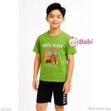  Bộ Tay Ngắn Quần Lửng In Hình Cây Dừa (30-60kg) 