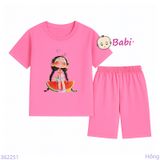  Bộ Bé Gái Quần Lửng In Hình Dưa Hấu (23-56kg) 