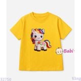  Áo Thun Tay Ngắn Hình Ngựa M2 (26-75kg) 