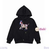  Áo Thun Hoddie Bé Trai Bé Gái Hình Chú Ngựa (21kg - 55kg) 