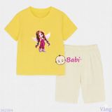  Bộ Bé Gái Tay Ngắn Quần Lửng Bé Tóc Bím M2(20-55kg) 