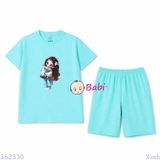  Bộ Bé Gái Tay Ngắn Quần Lửng Bé Trà Sữa (20-55kg) 