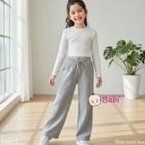  Quần Thun Suông Dài Bé Trai Bé Gái Màu Trơn M2 (27-75kg) 