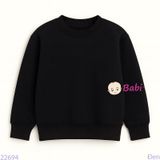  Áo Thun Tay Dài Form Rộng Cho Bé Màu Trơn (17kg-75kg) 