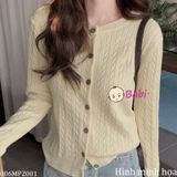  ÁO CARDIGAN LEN THÊU NGỰA 