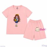  Bộ Thun Mát Bé Gái Hoa Vàng Mùa Hè Size 20-55kg 