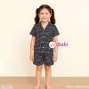 Bộ Pijama Tay Ngắn Quần Đùi Họa Tiết Caro (25-58kg)