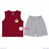  Bộ Thun Sát Nách Bé Trai In Mặt Cười (27 -65kg) 