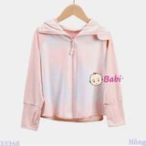  Áo Khoác Chông Nắng Cánh Dơi Bé Gái Loang Màu (25-40kg) 