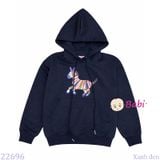  Áo Thun Hoddie Bé Trai Bé Gái Hình Chú Ngựa (21kg - 55kg) 