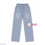 Quần Jeans Dài Bé Gái Màu Trơn M13 (26-45kg) 