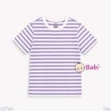  Áo Thun Cotton Bé Gái, Bé Trai Sọc Ngang (26-70Kg) 