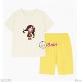  Bộ Bé Gái Tay Ngắn Quần Lửng Bé Tóc Bím (20-55kg) 