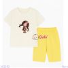  Bộ Bé Gái Tay Ngắn Quần Lửng Bé Tóc Bím (20-55kg) 