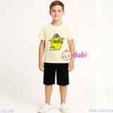  Bộ Thun Bé Trai Tay Ngắn Quần Ngắn Họa Tiết Đẹp (23kg - 62kg) 