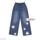  Quần Jeans Suông Dài Ngôi Sao Cho Mẹ Bé (40kg-50kg) 