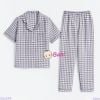 Bộ Pijama Tay Ngắn Quần Dài Họa Tiết Caro (45-57kg)