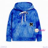  Áo Thun Hoodie Tay Dài Màu Loang  Sành Điệu (17kg - 50kg) 