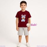  Bộ Thun Bé Trai Tay Ngắn Quần Ngắn Hình Đ.O.R.E.M.O.M (23kg - 62kg) 