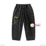  Quần Jeans Trẻ Em  Màu Trơn In Số Sành Điệu (30kg - 47kg) 