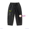  Quần Jeans Trẻ Em  Màu Trơn In Số Sành Điệu (30kg - 47kg) 