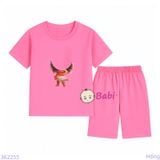  Bộ Bé Gái Quần Lửng In Họa Tiết Đẹp H1 (23-56kg) 