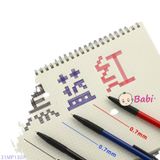  HỘP 36 CHIẾC BÚT BI DELI MIX MÀU. 