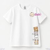  M3 Áo Thun Cotton Bé Trai Hình Gấu HI (23-62kg) 