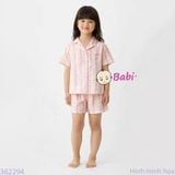  Bộ Pijama Tay Ngắn Quần Đùi Họa Tiết Hoa (25-58kg) 