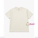  Áo Thun Bé Trai Bé Gái Tay Ngắn Màu Trơn (26-75kg) 