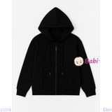  Áo Khoác Chất Cotton 2 Da Trẻ Em Màu Trơn Đơn Giản (17kg - 75kg) 