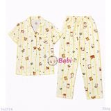  Bộ Pijama Tay Ngắn Quần Dài Nhiều Họa Tiết M6 (25-58kg) 