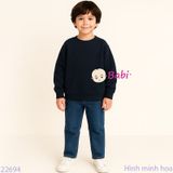  Áo Thun Tay Dài Form Rộng Cho Bé Màu Trơn (17kg-75kg) 